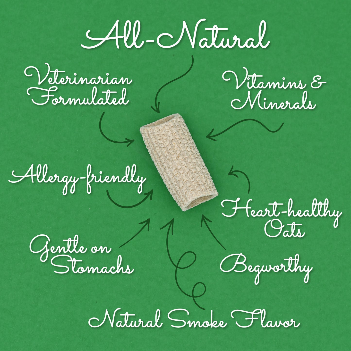 Treats that are vet formulated, allergy-friendly, gentle on sensitive stomachs, and beg-worthy.