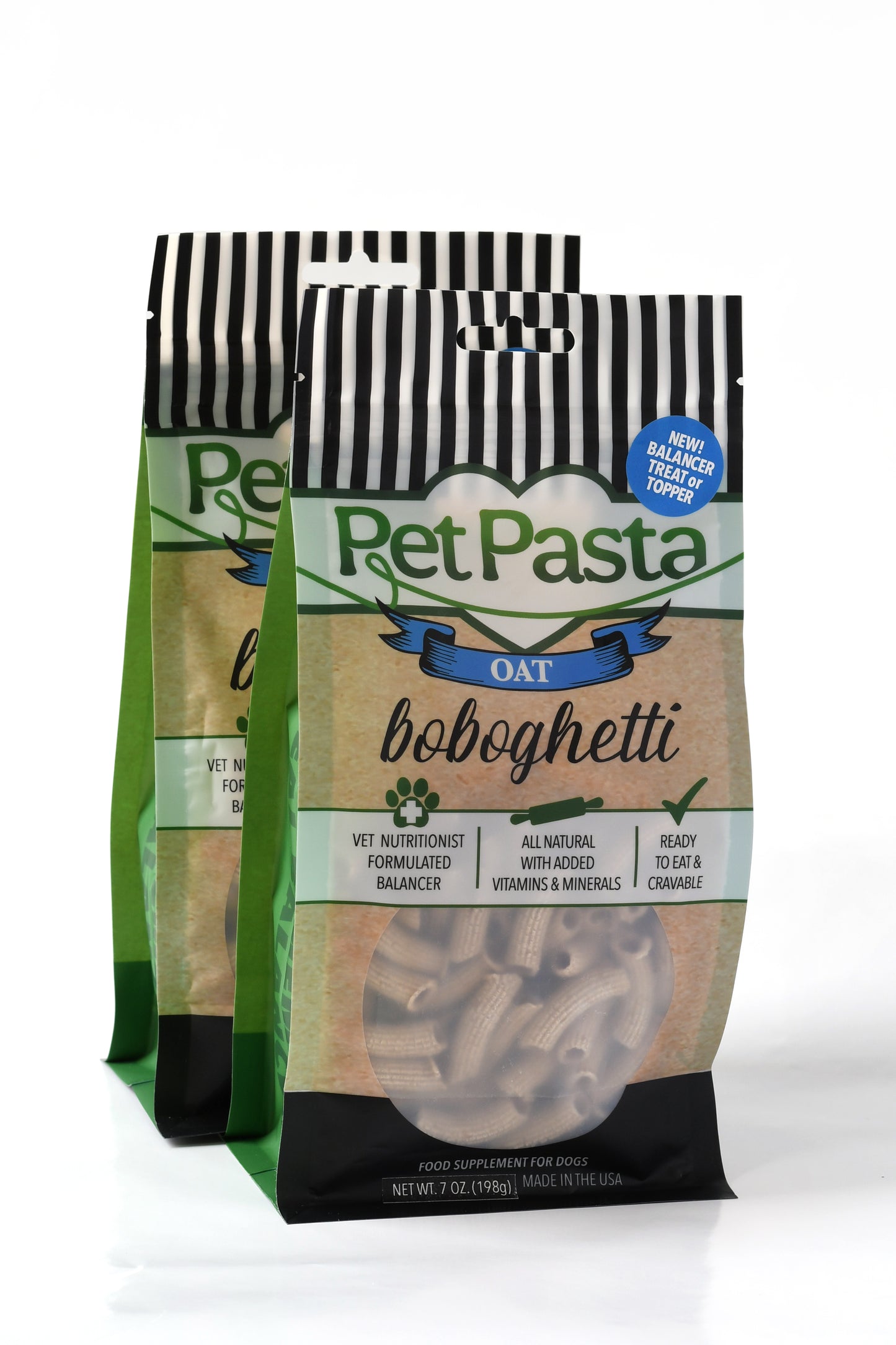 (2) 7 oz Bags Oat Boboghetti (Rigatoni Shape)