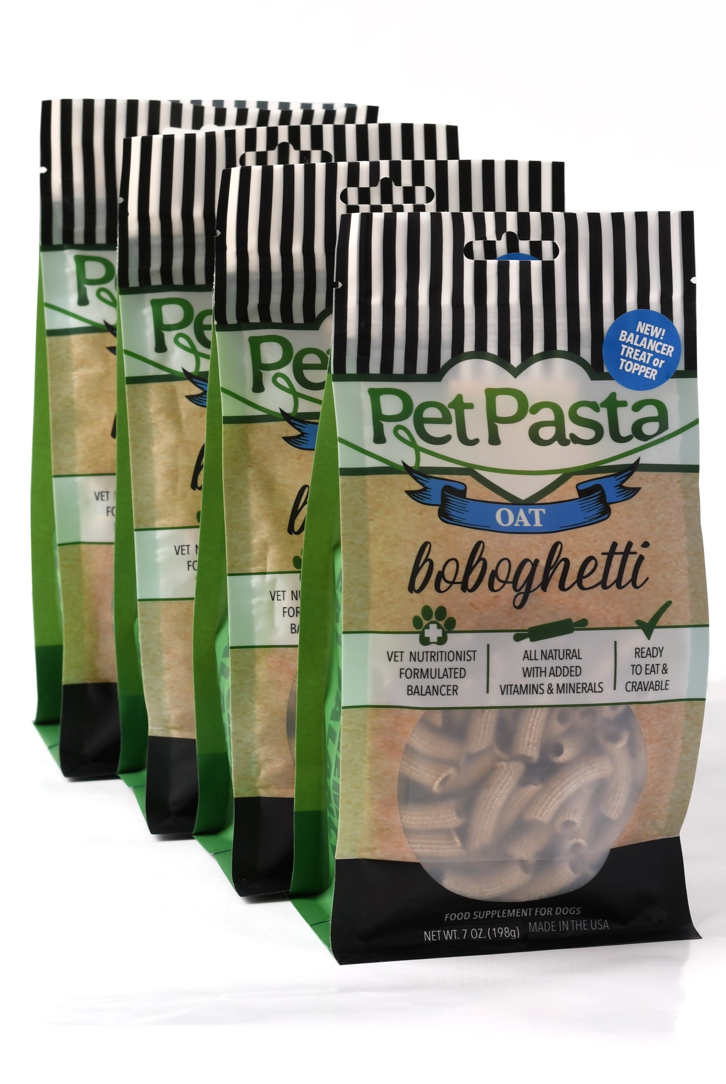 (4) 7 oz Bags Oat Boboghetti (Rigatoni Shape)